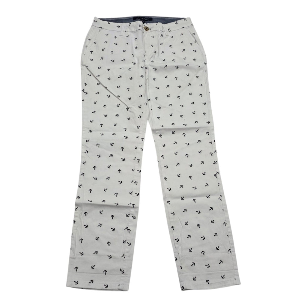 Pantalon Tommy Hilfiger De Mujer Talla 2 Blanco De Anclas