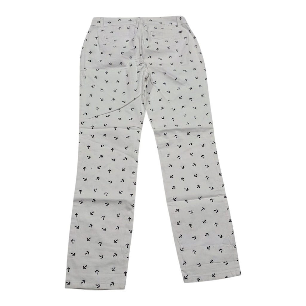 Pantalon Tommy Hilfiger De Mujer Talla 2 Blanco De Anclas