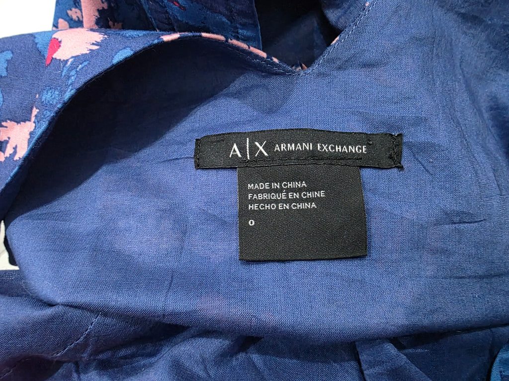 Vestido Armani Exchange D Mujer Talla 0 Azul/rosa D Tirantes