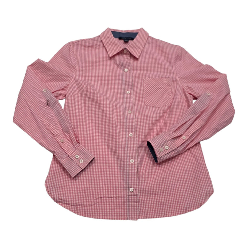 Camisa Tommy Hilfiger De Mujer Extra Chica Rosa A Cuadros