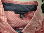 Camisa Tommy Hilfiger De Mujer Extra Chica Rosa A Cuadros