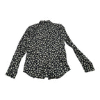 Camisa Ralph Lauren De Mujer Extra Chica Floreda Negra/beige