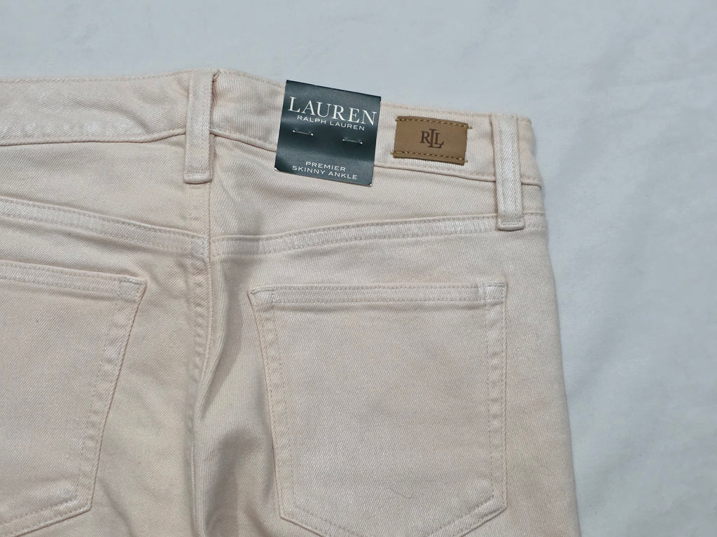 Pantalon Ralph Lauren Premier Skinnyankle Rosa Claro Talla 2