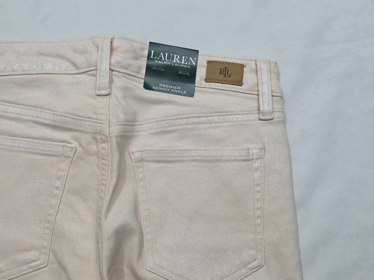 Pantalon Ralph Lauren Premier Skinnyankle Rosa Claro Talla 2