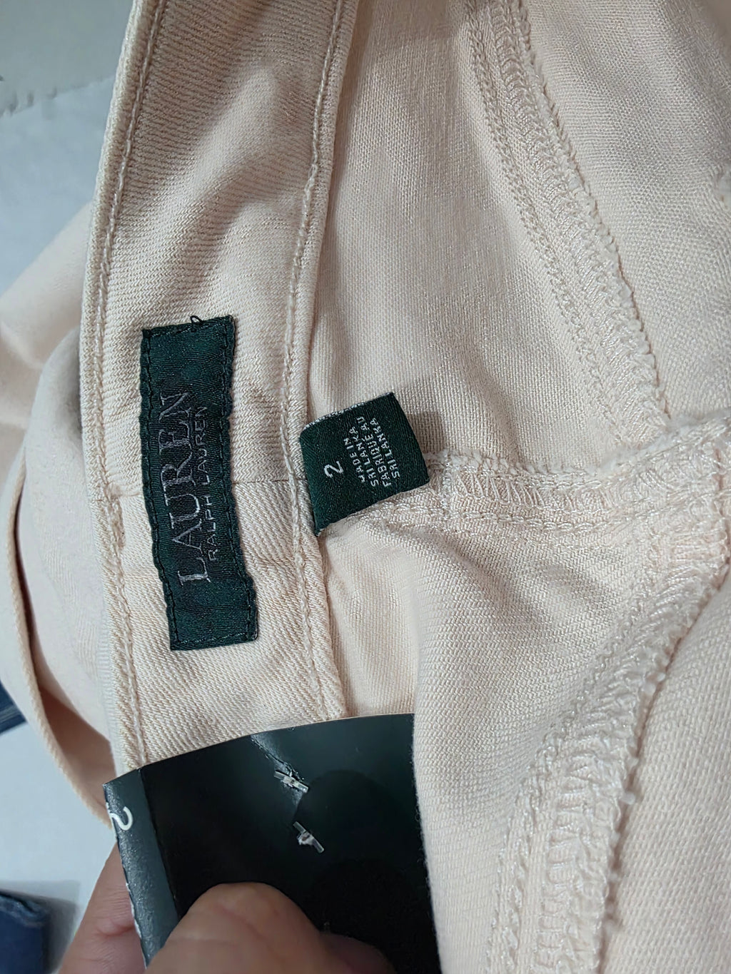 Pantalon Ralph Lauren Premier Skinnyankle Rosa Claro Talla 2