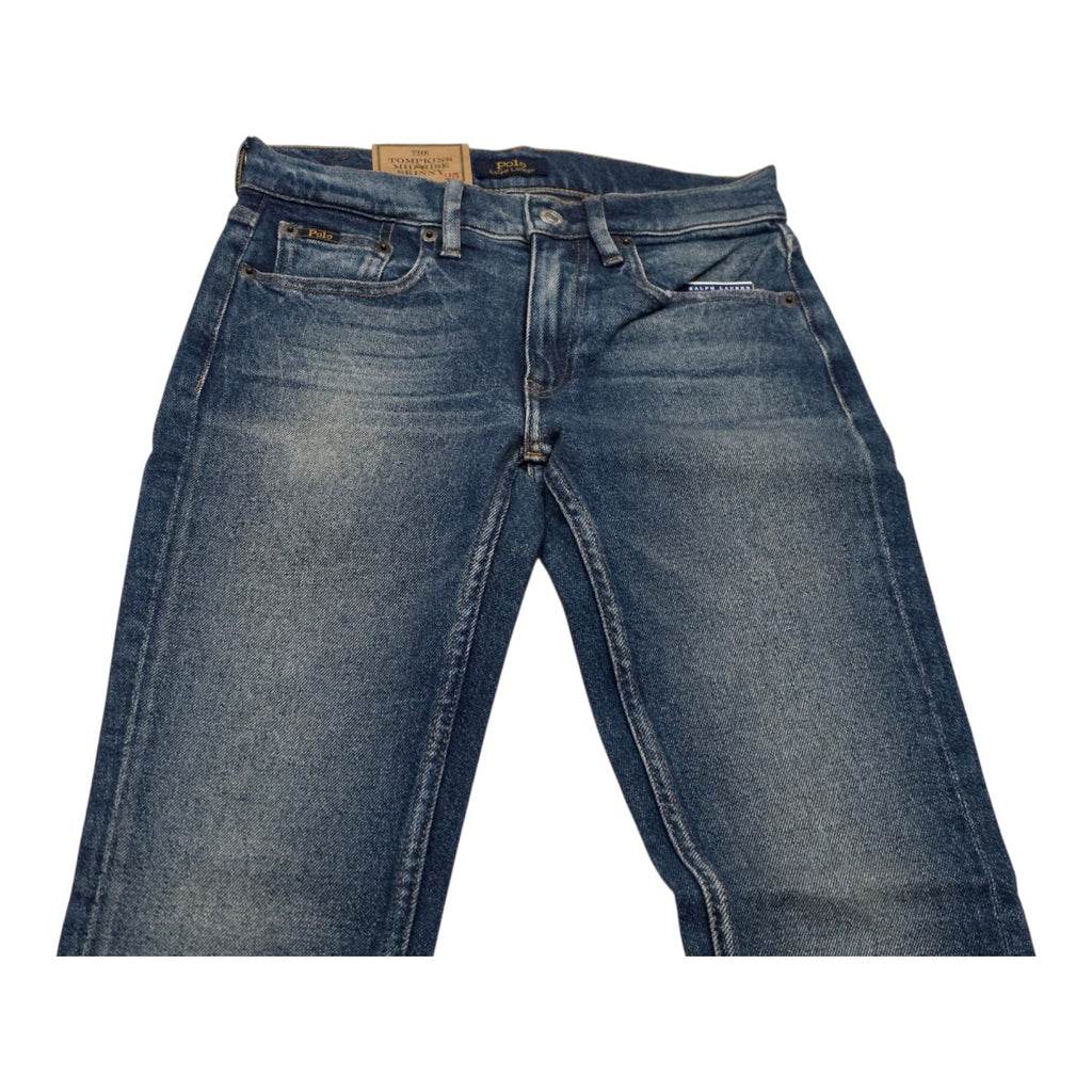 Pantalon Ralph Lauren Tompkins Midrise Skinny Azul Talla 25