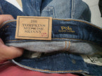 Pantalon Ralph Lauren Tompkins Midrise Skinny Azul Talla 25