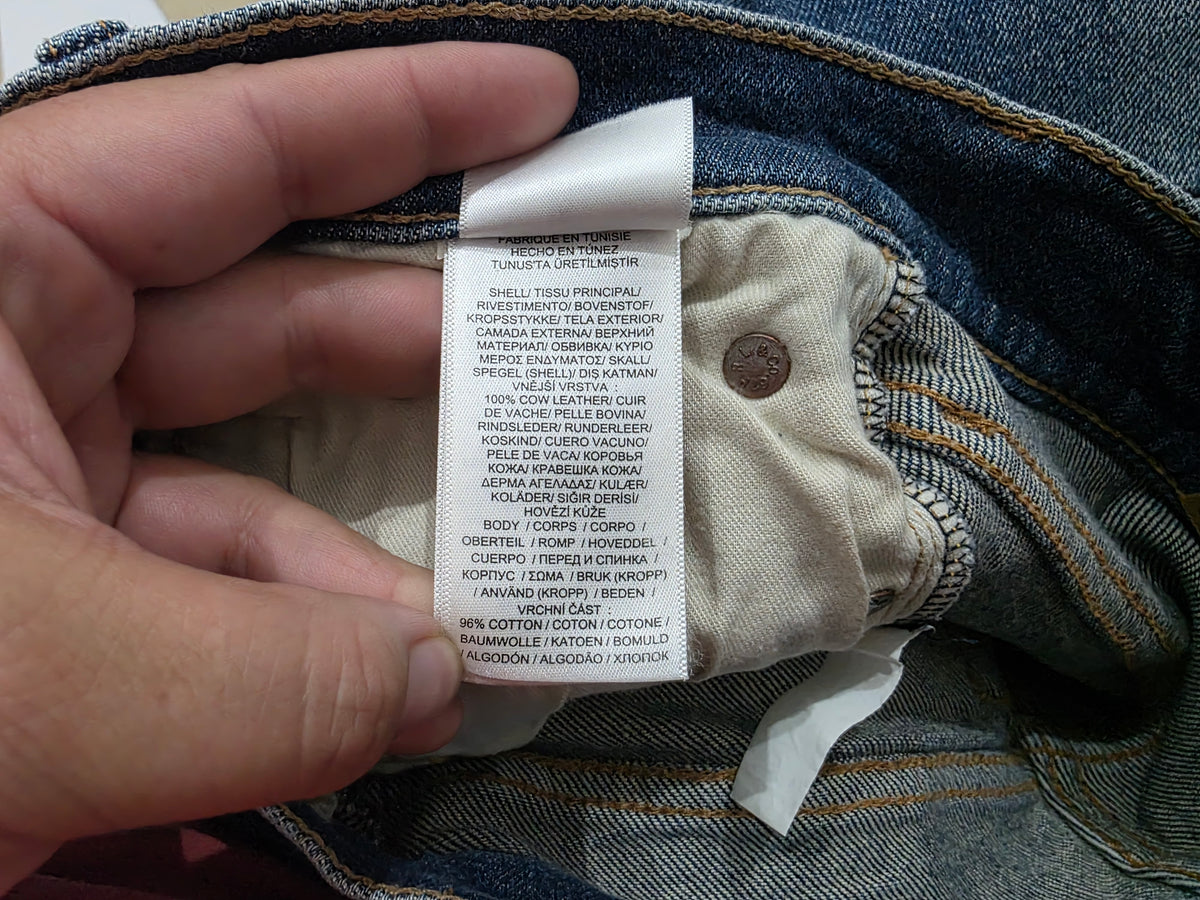 Pantalon Ralph Lauren Tompkins Midrise Skinny Azul Talla 25