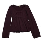 Blusa Michael Kors Color Vino Amplia Chica S