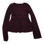 Blusa Michael Kors Color Vino Amplia Chica S