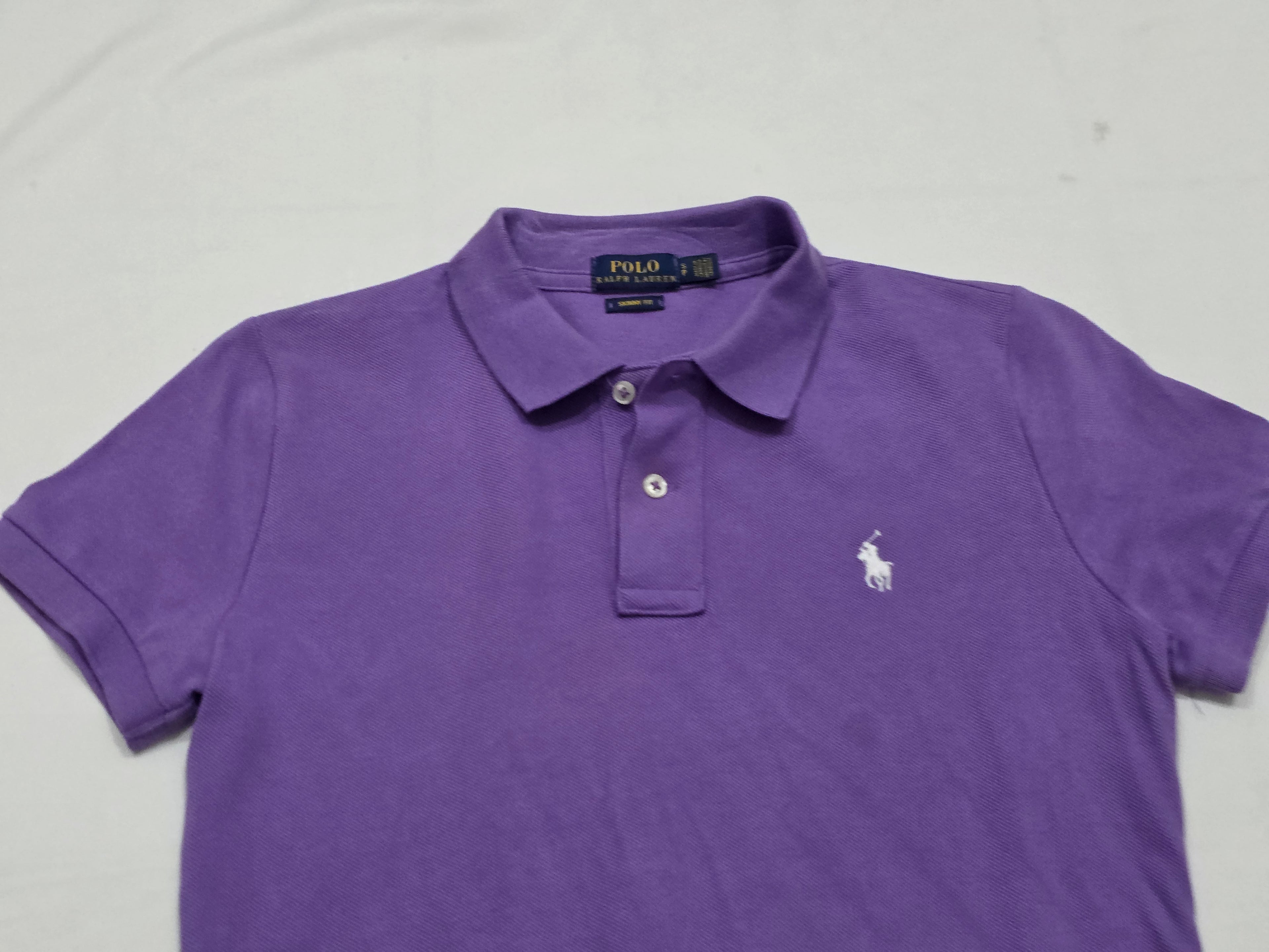 Playera Ralph Lauren Skinny Fit Chico S Morada