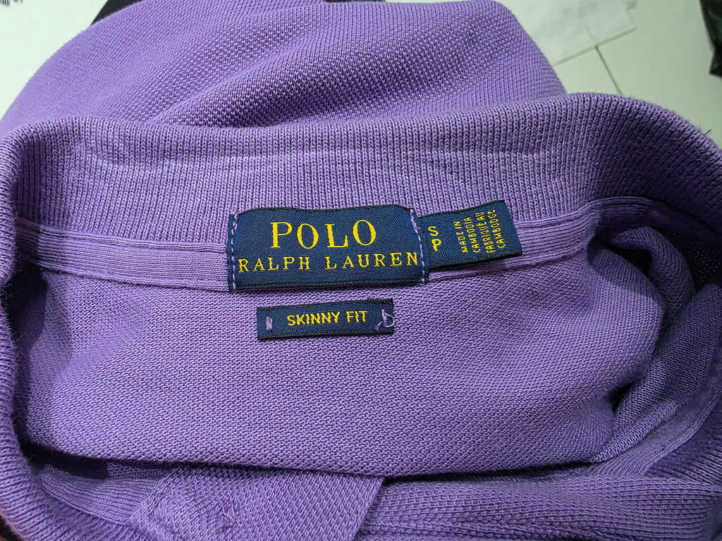 Playera Ralph Lauren Skinny Fit Chico S Morada