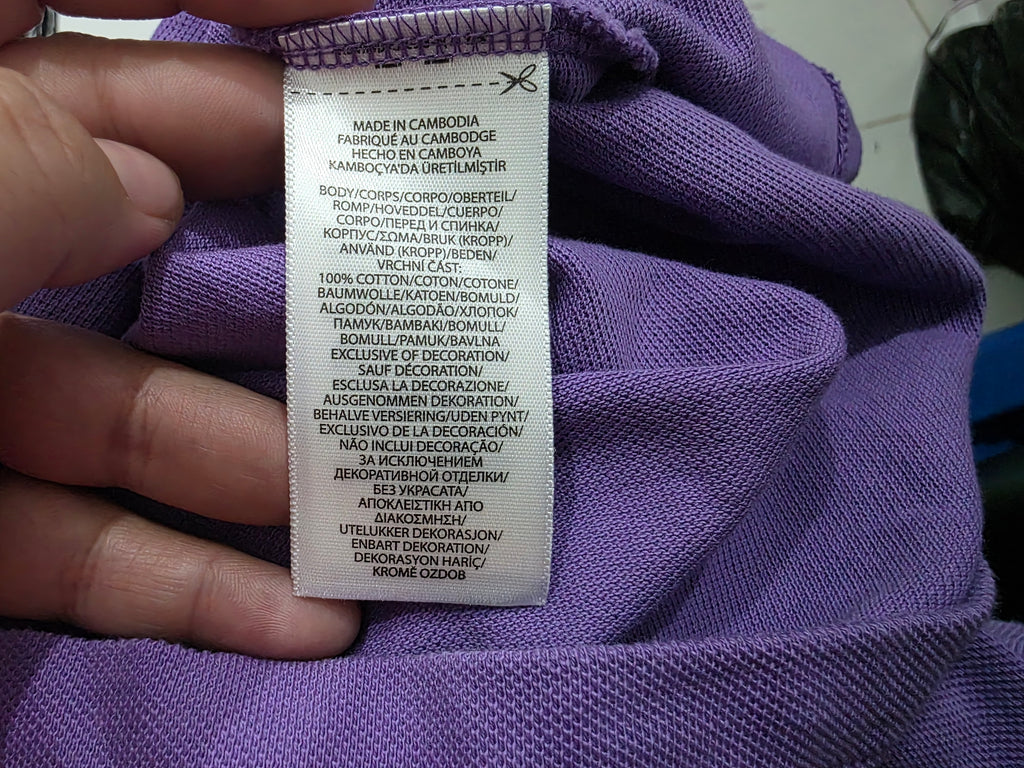 Playera Ralph Lauren Skinny Fit Chico S Morada