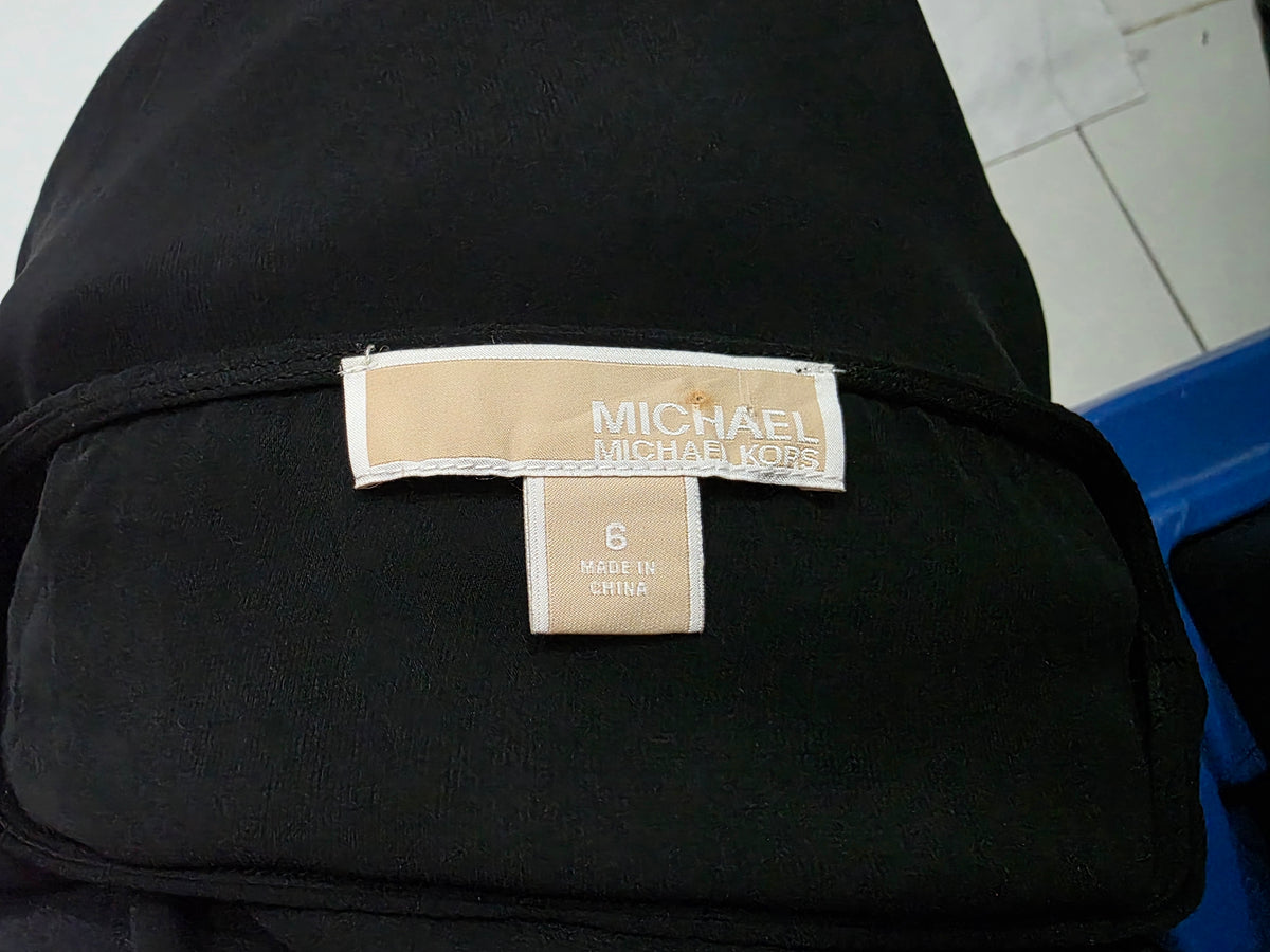 Blusa Michael Kors De Mujer Con Cordones Color Negro
