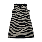 Vestido Ralph Lauren De Mujer Talla Chica D Lino Negro/beige