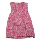 Vestido Strapple Vineyard Vines Talla 4 Rosa Caracoles