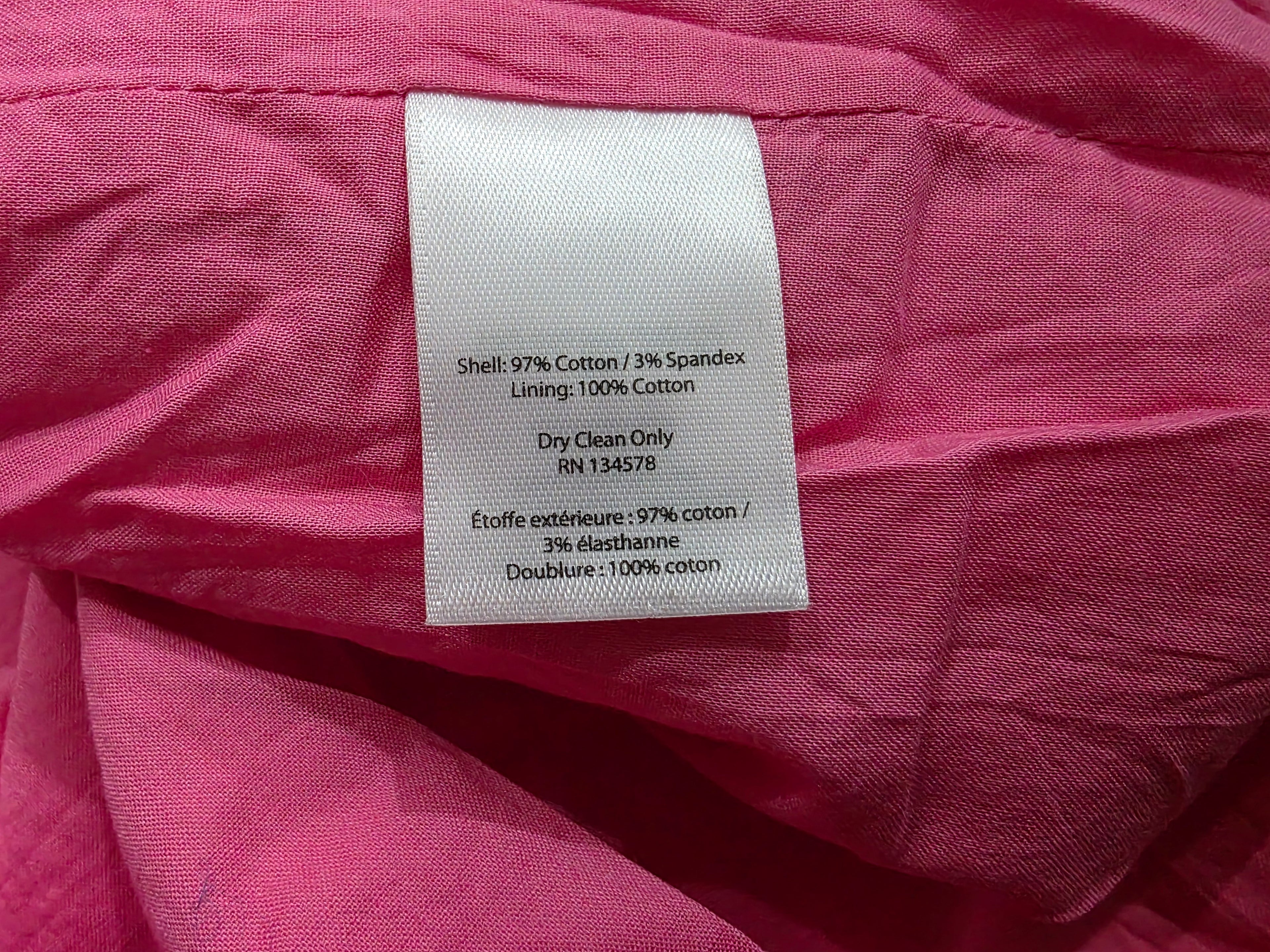 Vestido Strapple Vineyard Vines Talla 4 Rosa Caracoles