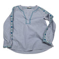 Blusa Vineyard Vines De Mujer Talla 4 Azul Rayada