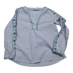Blusa Vineyard Vines De Mujer Talla 4 Azul Rayada