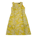 Vestido Brooks Brothers Color Amarillo Talla 4 Floreado