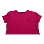 Playera Ralph Lauren De Mujer Talla Chica Fucsia Poni Azul