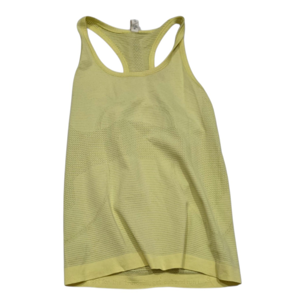Playera Lululemon De Mujer Talla 4 Amarillo.sin Mangas