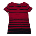 Playera Tommy Hilfiger De Mujer Talla Chica Rojo Rayado