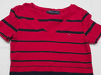 Playera Tommy Hilfiger De Mujer Talla Chica Rojo Rayado