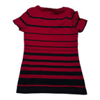Playera Tommy Hilfiger De Mujer Talla Chica Rojo Rayado