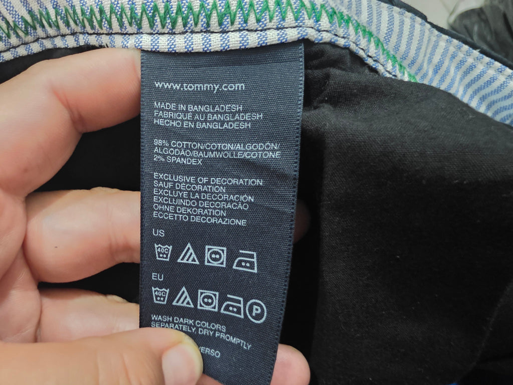 Bermuda Tommy Hilfiger De Mujer Talla 4 Color Negro