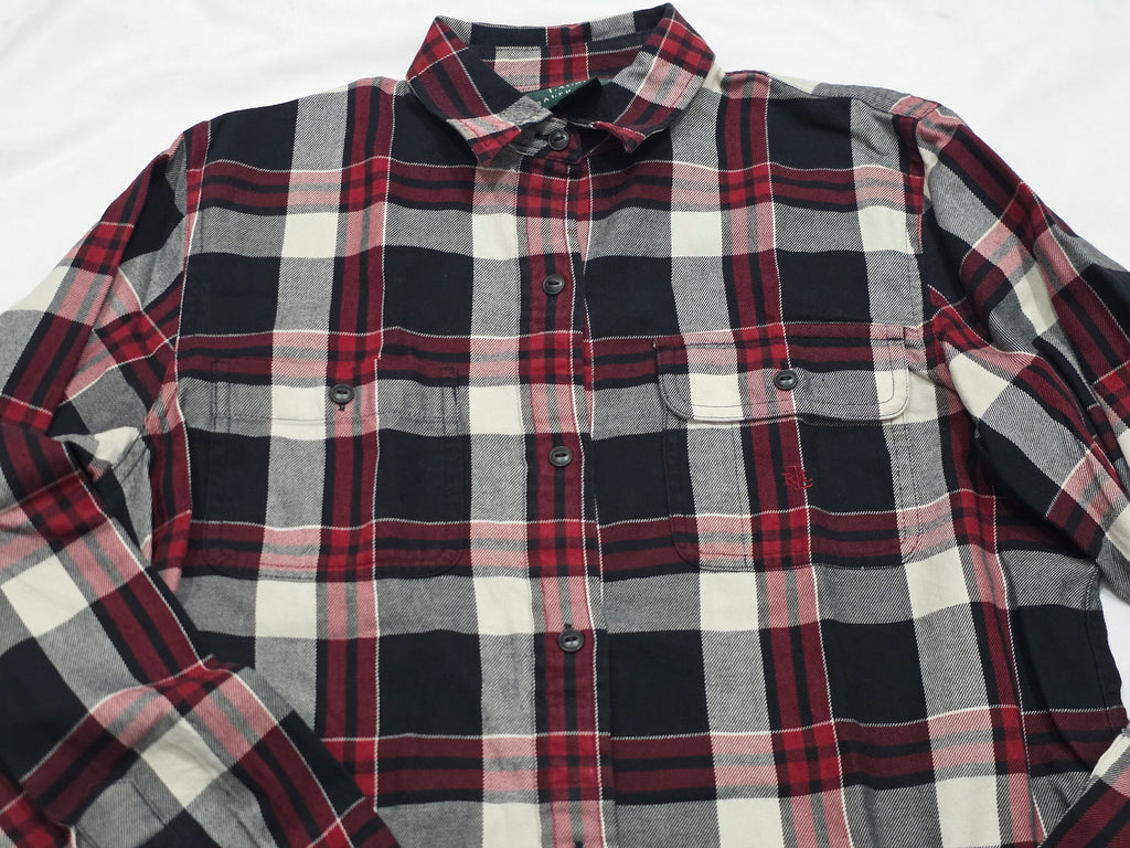 Camisa Ralph Lauren Cuadriculada Rojo/negro De Mujer Chica