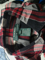 Camisa Ralph Lauren Cuadriculada Rojo/negro De Mujer Chica