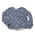 Blusa Tommy Hilfiger De Mujer S Con Lineas Azul Manga Larga
