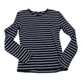 Playera Manga Larga Ralph Lauren Azul Marino Rayada Chica