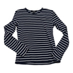 Playera Manga Larga Ralph Lauren Azul Marino Rayada Chica