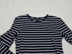 Playera Manga Larga Ralph Lauren Azul Marino Rayada Chica