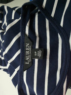 Playera Manga Larga Ralph Lauren Azul Marino Rayada Chica