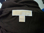 Blusa Michael Kors Cafe Manga Larga Con Cadena Talla Chica
