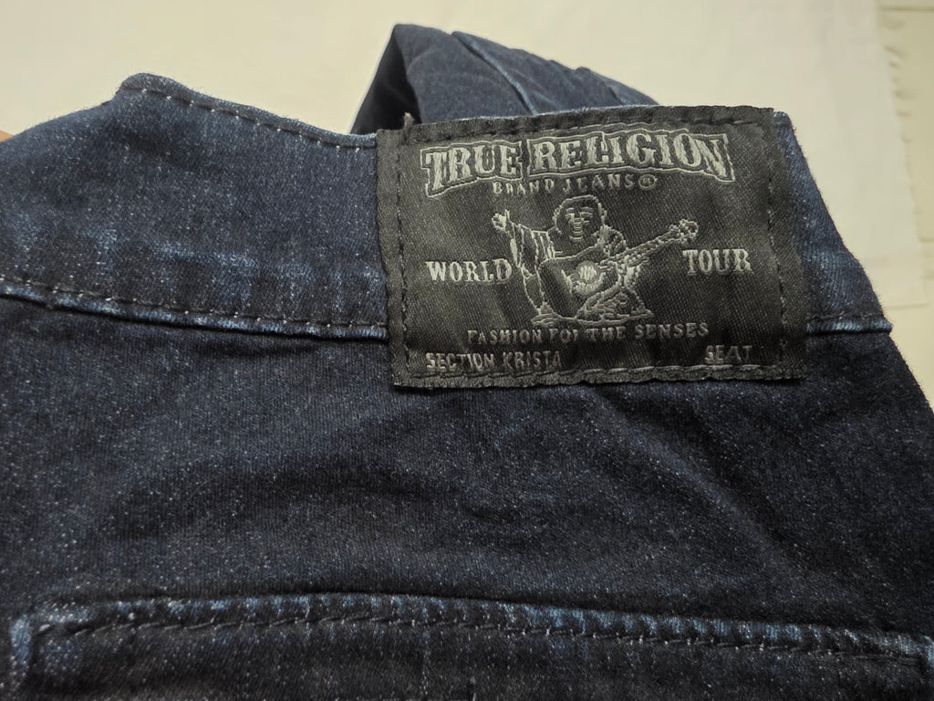 Pantalon Cargo True Religion Mujer Talla27 Azul D Mezclilla
