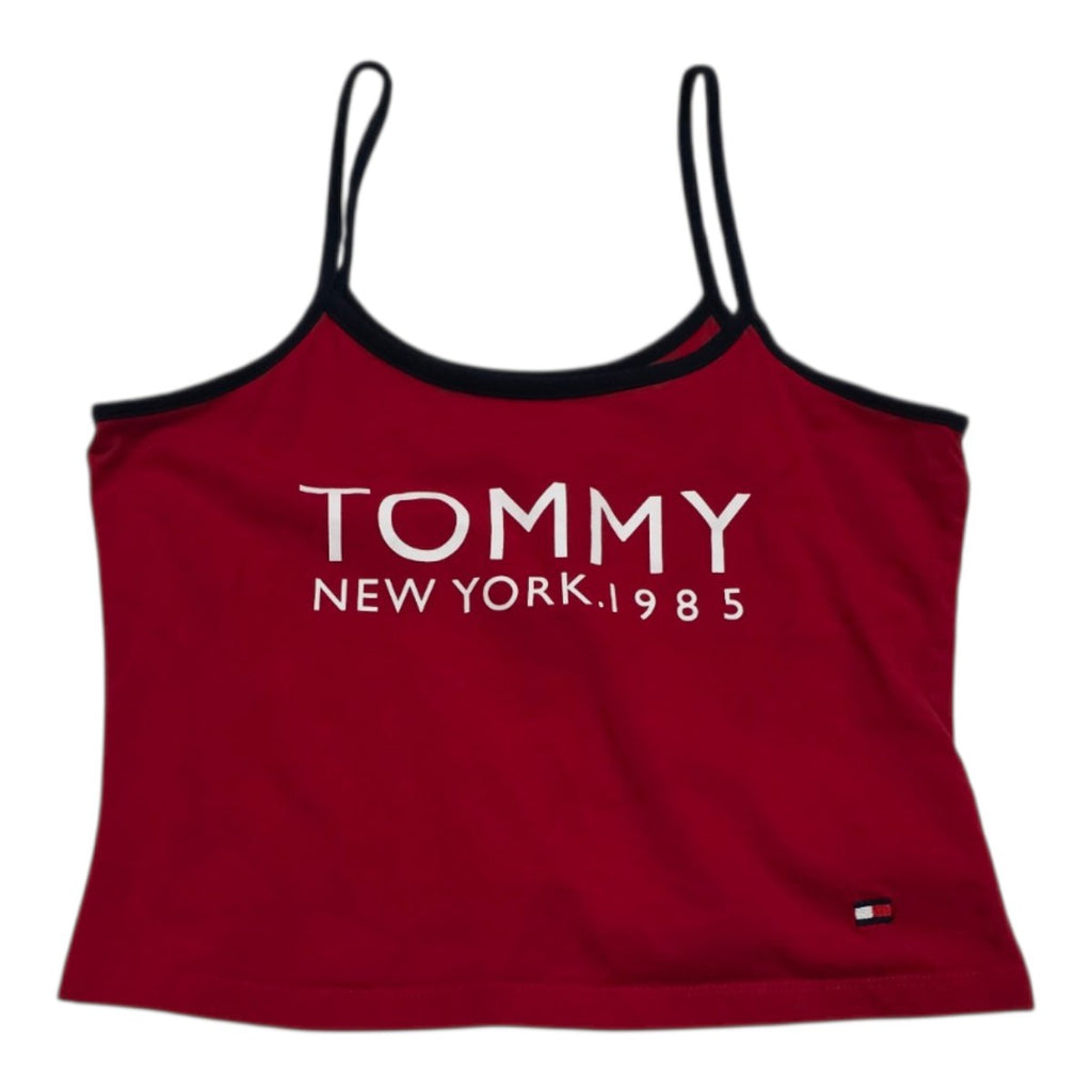 Playera Corta Tommy Hilfiger De Mujer Mediana Roja