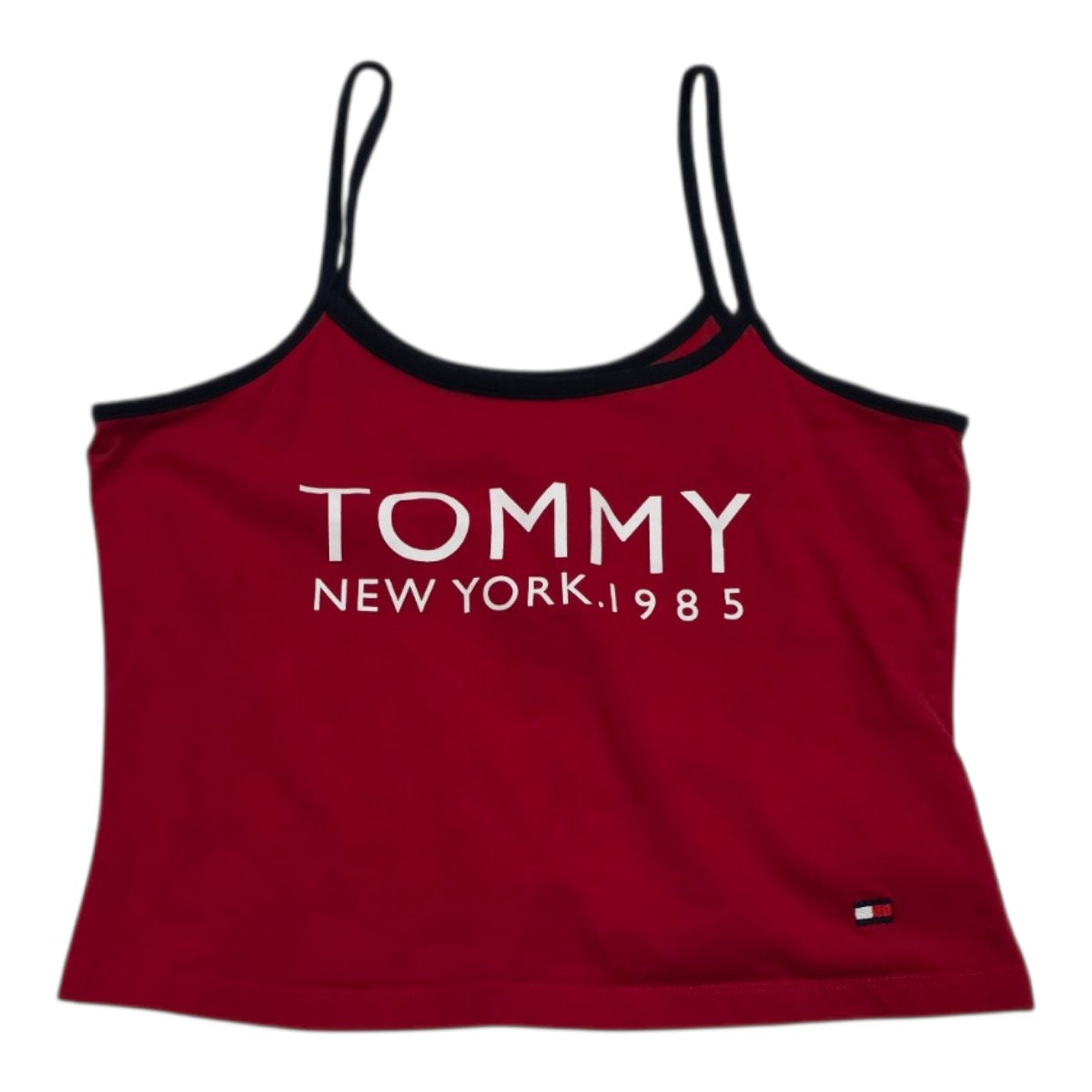 Playera Corta Tommy Hilfiger De Mujer Mediana Roja
