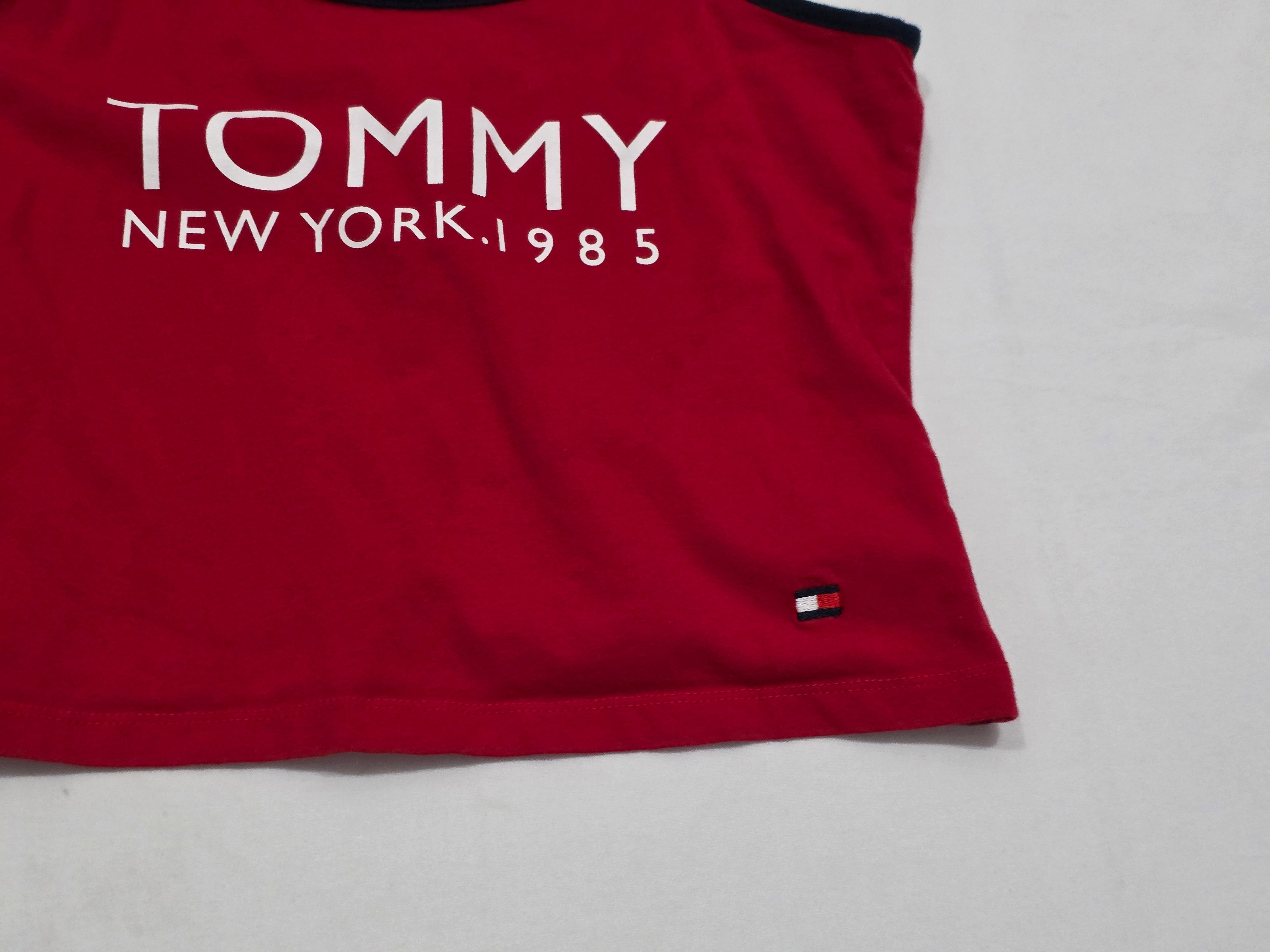 Playera Corta Tommy Hilfiger De Mujer Mediana Roja