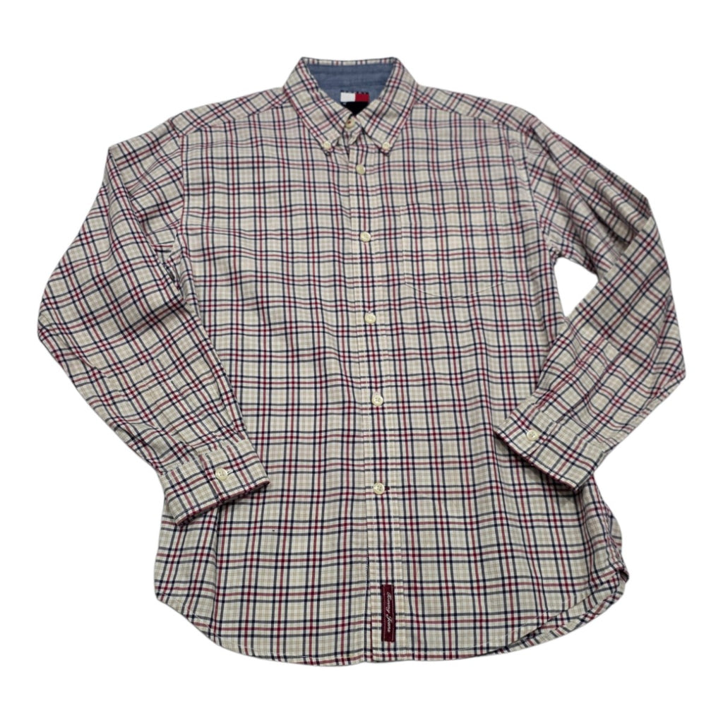Camisa Tommy Hilfiger D Mujer Talla Chica Crema/rojo Mediana