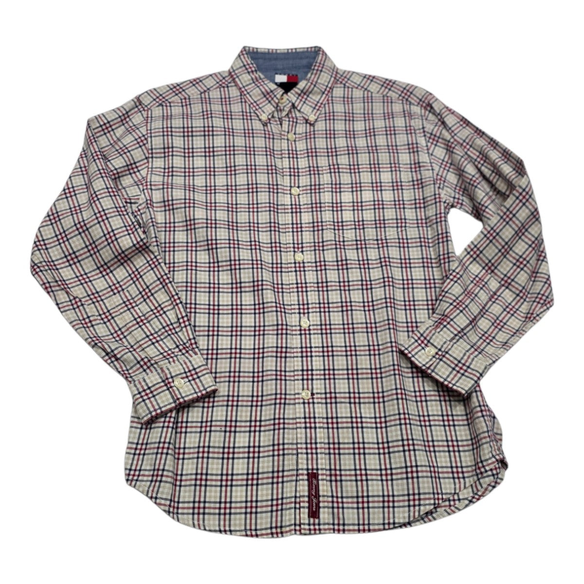 Camisa Tommy Hilfiger D Mujer Talla Chica Crema/rojo Mediana