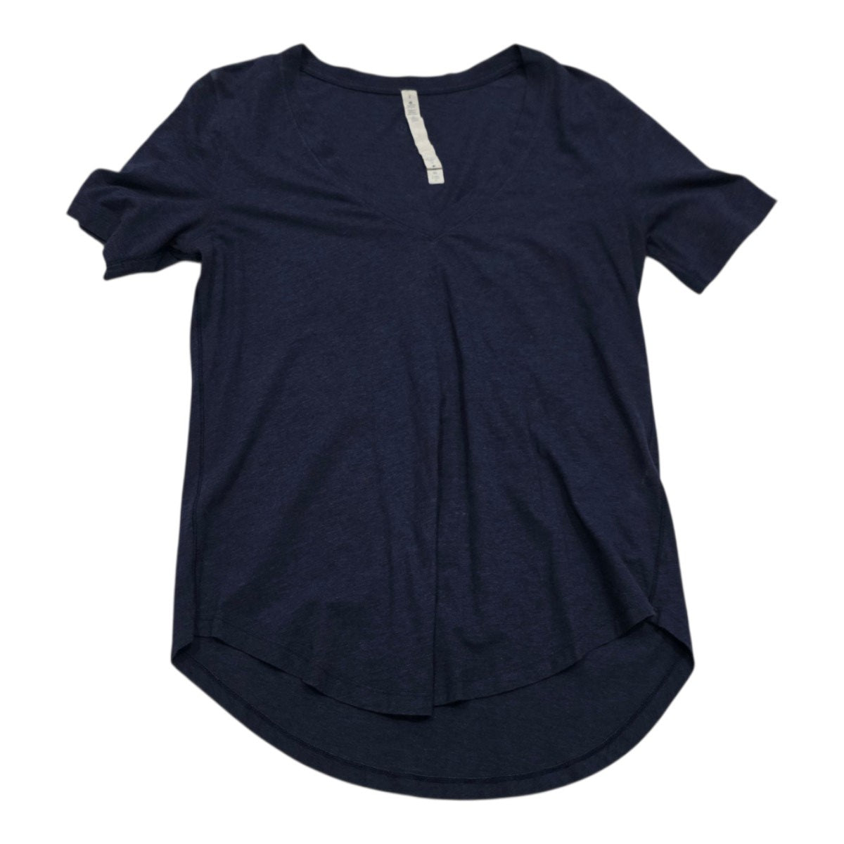 Playera Lululemon De Mujer Talla 8 Azul Acero Manga Corta