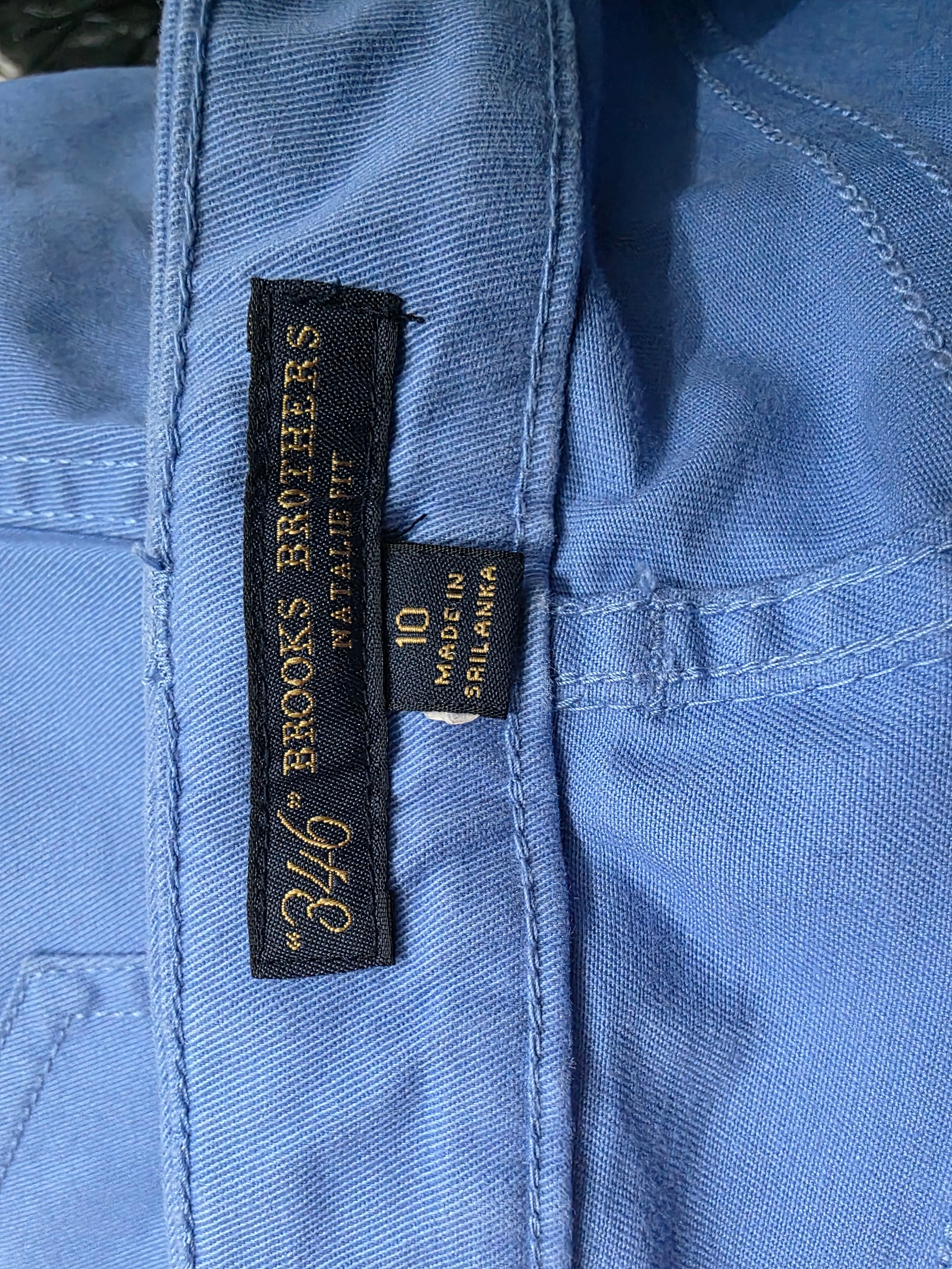 Pantalon Brooks Brothers De Mujer Talla 10 Azul Celeste