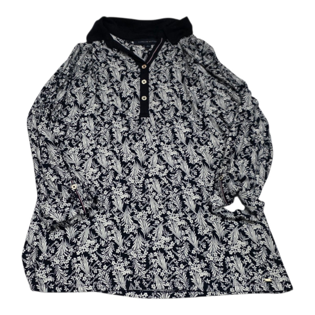 Blusa Tommy Hilfiger Amplia Floreada Mediana Manga Larga
