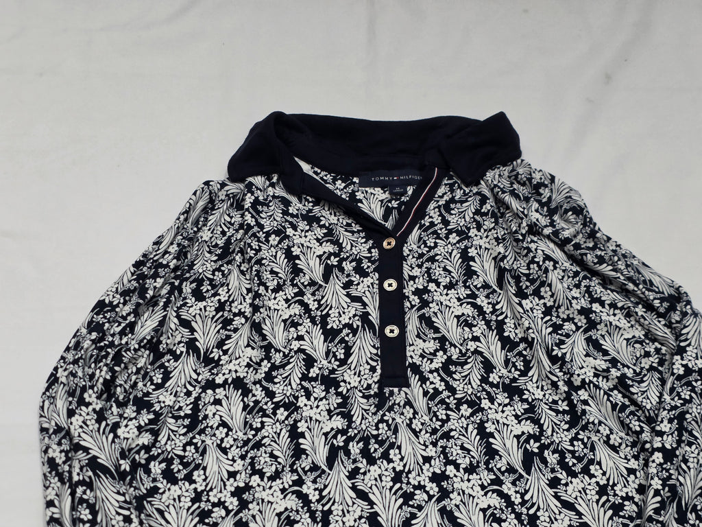 Blusa Tommy Hilfiger Amplia Floreada Mediana Manga Larga