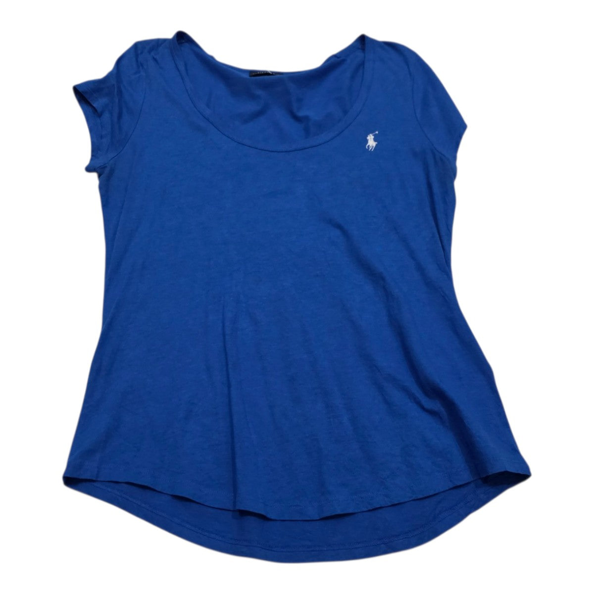 Playera Polo Ralph Lauren De Mujer Mediana Azul Poni Blanco