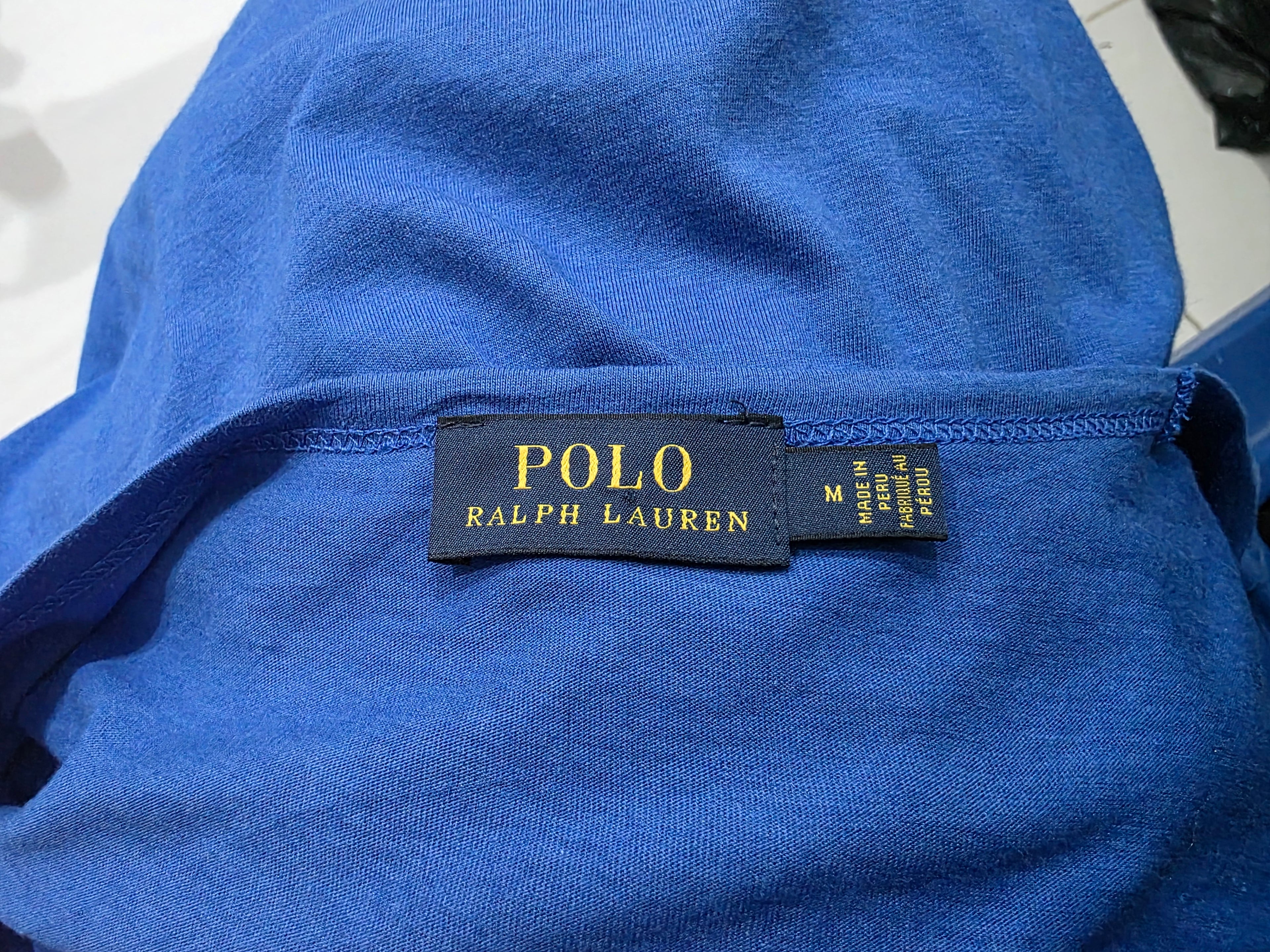 Playera Polo Ralph Lauren De Mujer Mediana Azul Poni Blanco